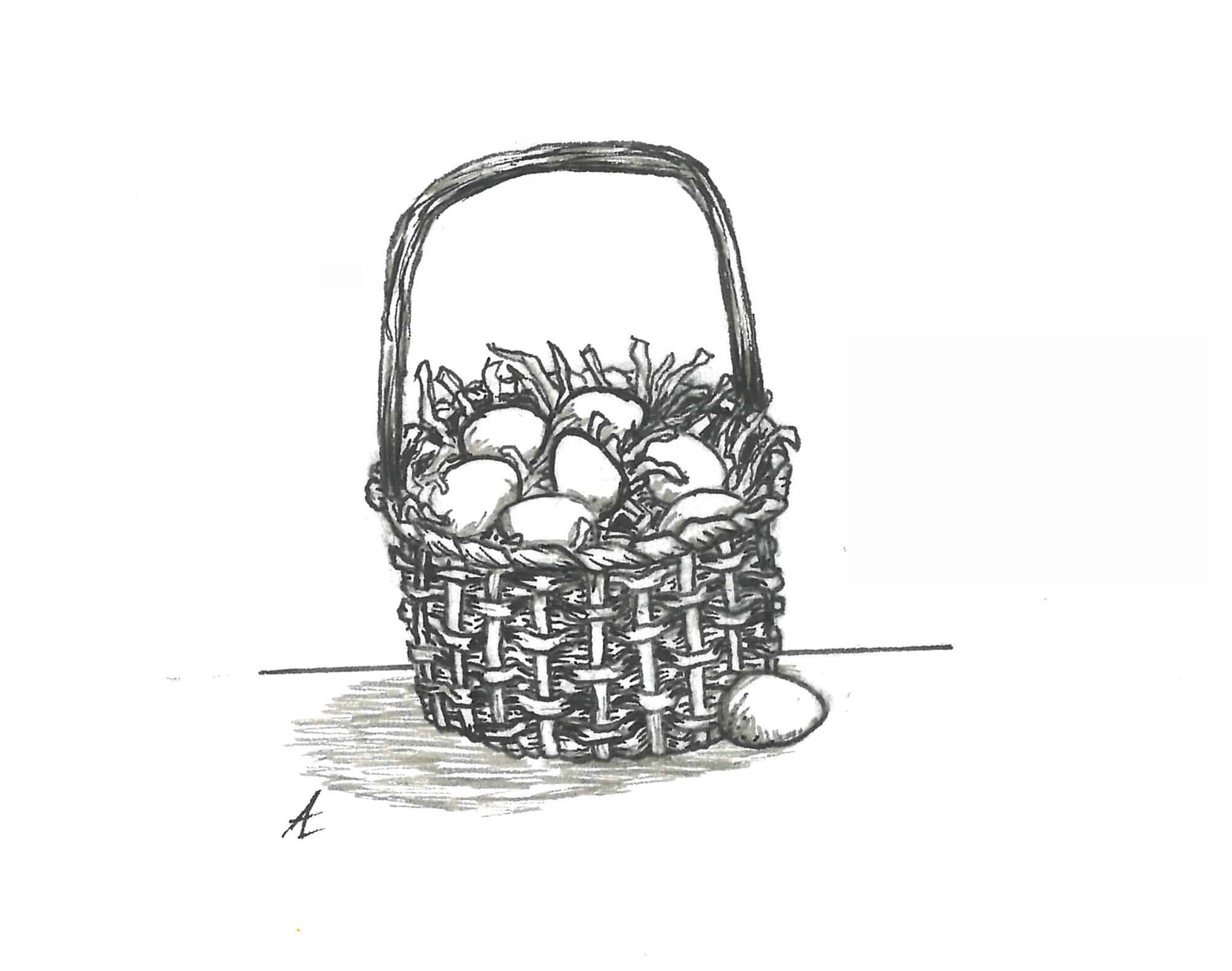 eggs in a basket